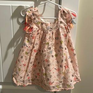 Mimi and Maggie pink woodland dress